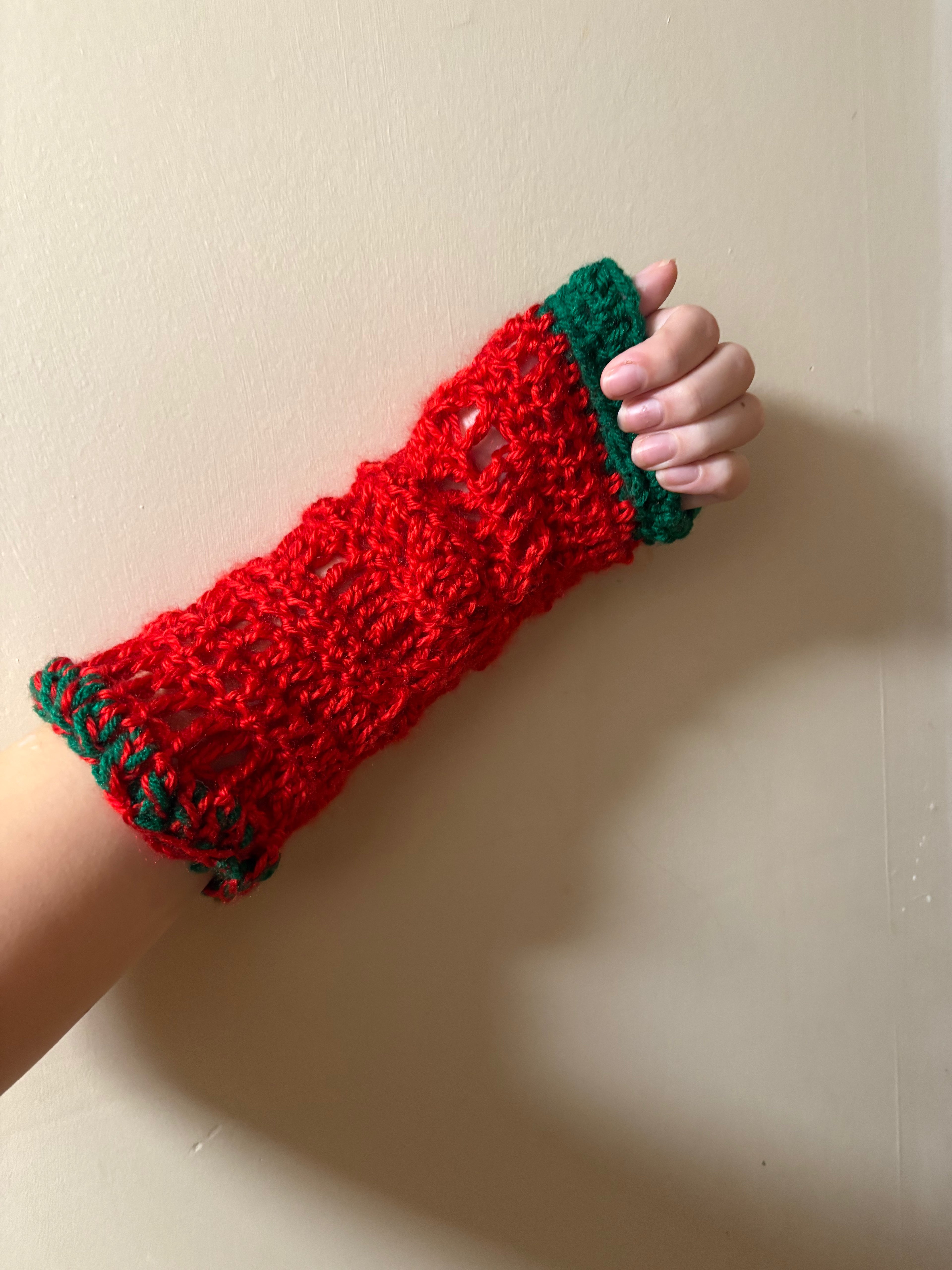 Christmas arm warmers!
